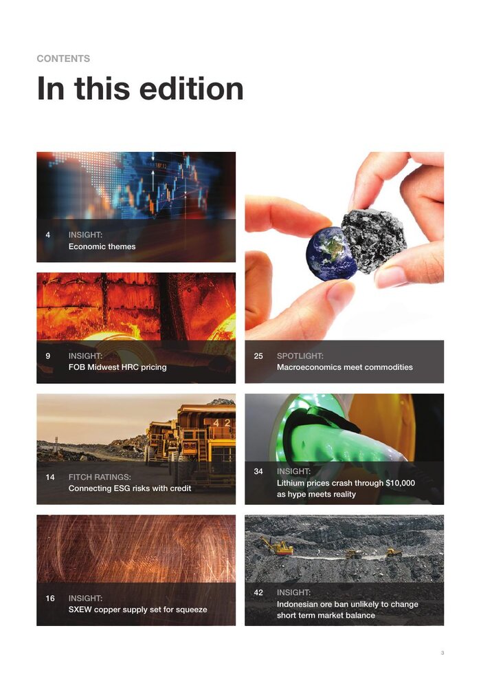 CRU Focus contents page, In this edition